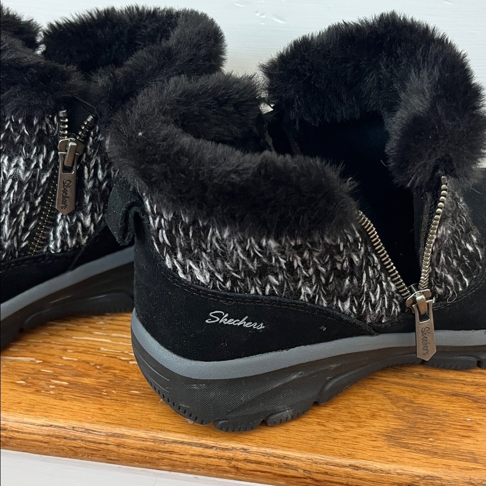 Skechers Black and Gray Winter Boots - Picture 8 of 8